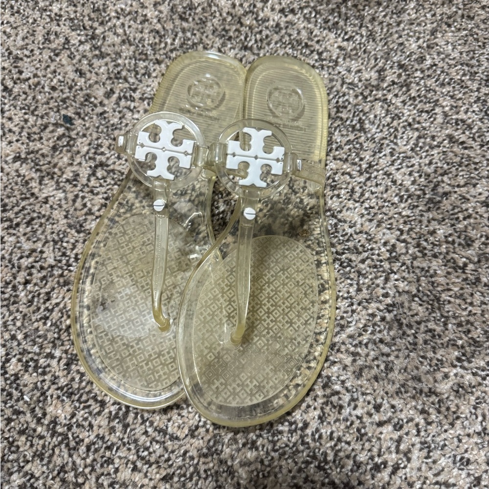 Tory Burch Transparent Jelly Sandals